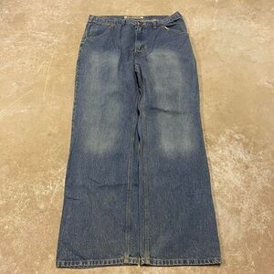 Steve & Barry’s Worker Pant Jeans Men 36x34 Blue Straight Leg Y2K High Density